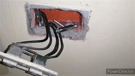 loose electrical box in brick wall|electrical box screw hole broken.